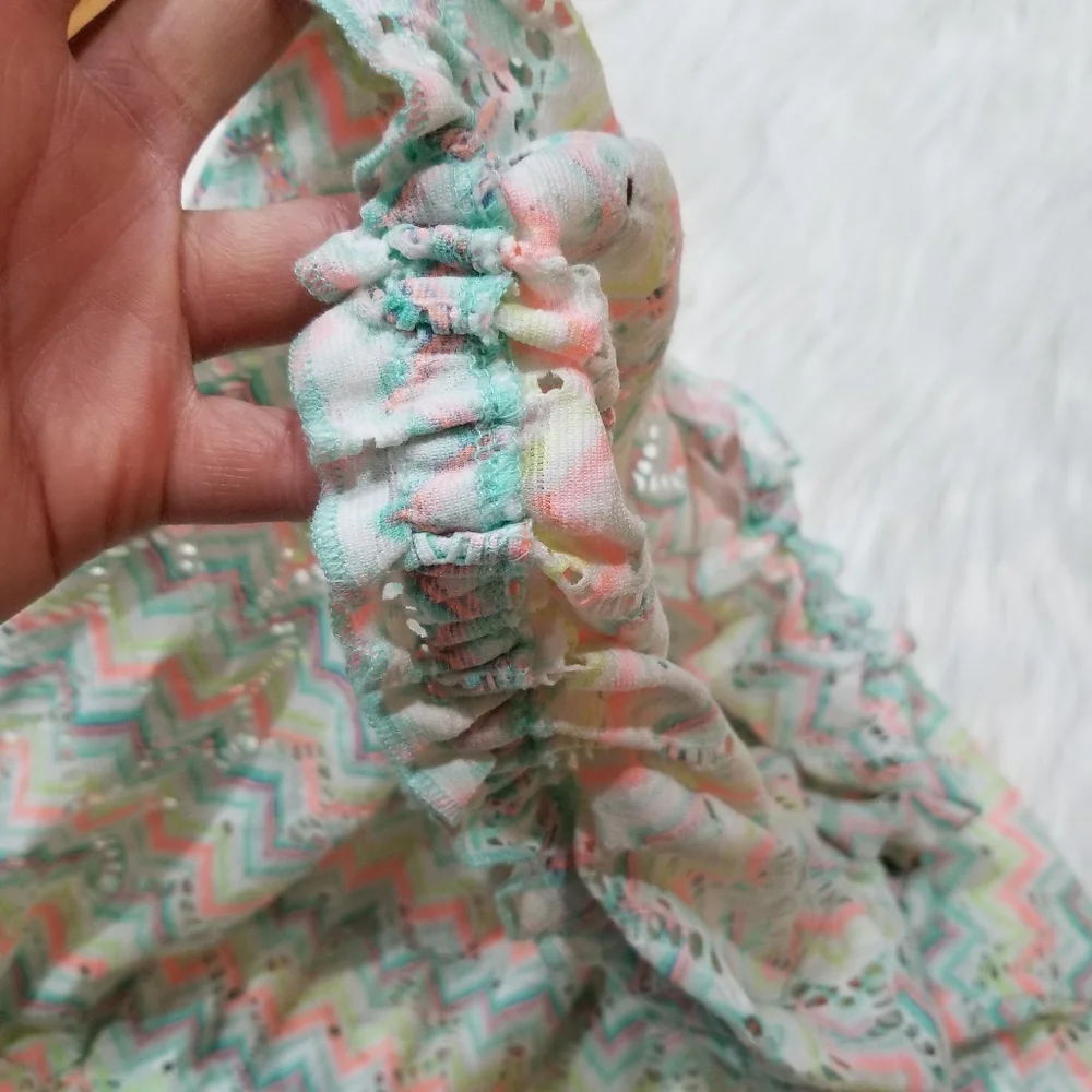 VICTORIA S' SECRET Multicolor Romper O Cover Swimsuit SIZE L/G.. - Picture 7 of 12